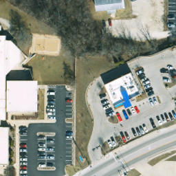 Sand Volleyball Court, Rolla, MO — aerial view