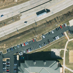 Sand Volleyball Court, Rolla, MO — aerial view