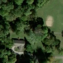 Sand Volleyball Court, Newburgh, IN — aerial view