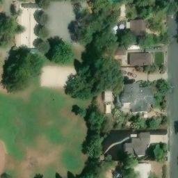 Sand Volleyball Court, Pleasant Hill, CA — aerial view