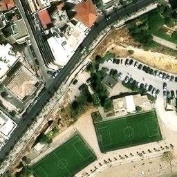Sand Volleyball Court — aerial view