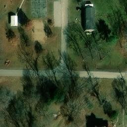 Volleyball Court, Grandview, IN — aerial view