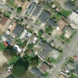 Sand Volleyball Court, El Cerrito, CA — aerial view