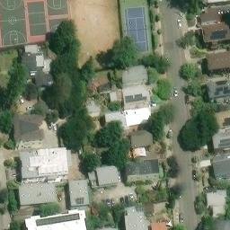 Sand Volleyball Court, Berkeley, CA — aerial view