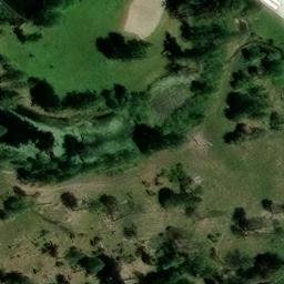Sand Volleyball Court, Greeley Hill, CA — aerial view