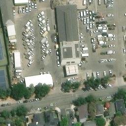 Sand Volleyball Court, Berkeley, CA — aerial view