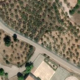 Sand Volleyball Court — aerial view