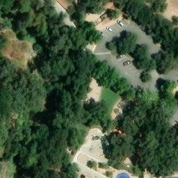 Sand Volleyball Court, Alamo, CA — aerial view