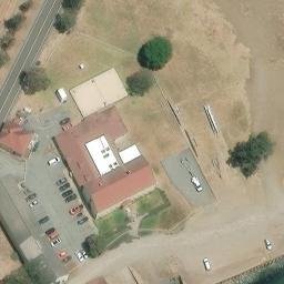 Sand Volleyball Court, Sausalito, CA — aerial view