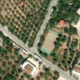 Sand Volleyball Court — aerial view