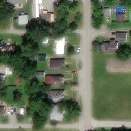 Sand Volleyball Court, Eldorado, IL — aerial view