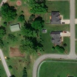 Volleyball Court, Herrin, IL — aerial view