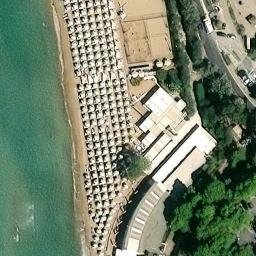 Sand Volleyball Court — aerial view