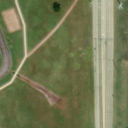 Sand Volleyball Court, El Dorado, KS — aerial view