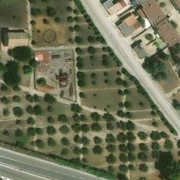 Sand Volleyball Court — aerial view