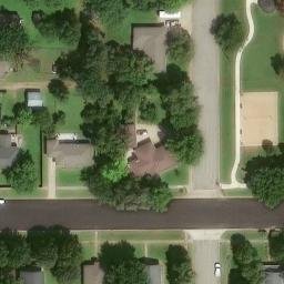 Sand Volleyball Court, Andale, KS — aerial view