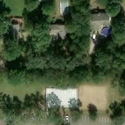 Sand Volleyball Court, Wichita, KS — aerial view