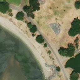 Crab Cove Volleyball Court — aerial view