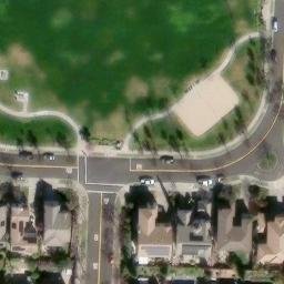 Sand Volleyball Court, Blackhawk, CA — aerial view