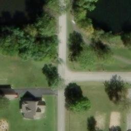Sand Volleyball Court, Carterville, IL — aerial view