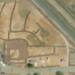 Volleyball Court, Center, CO — aerial view