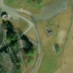 Grass Volleyball Court, WV — aerial view
