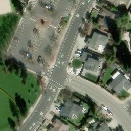 Sand Volleyball Court, San Ramon, CA — aerial view