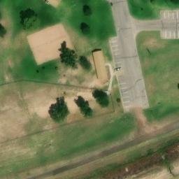 Sand Volleyball Court, Dodge City, KS — aerial view
