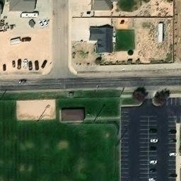 Volleyball Court, Enoch, UT — aerial view