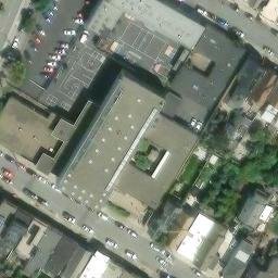 Sand Volleyball Court, Noe Valley, CA — aerial view