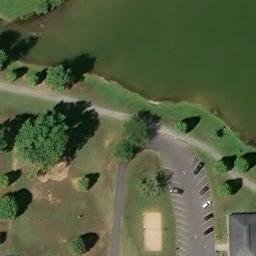 Sand Volleyball Court, Elizabethtown, KY — aerial view
