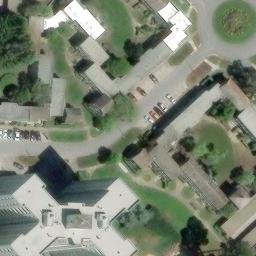 Sand Volleyball Court, Daly City, CA — aerial view