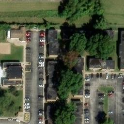 Volleyball Court, Carbondale, IL — aerial view