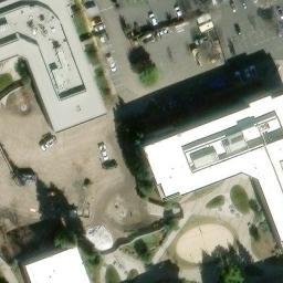 Sand Volleyball Court, Dublin, CA — aerial view