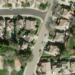 Sand Volleyball Court, Pleasanton, CA — aerial view