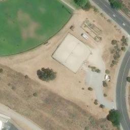 Mission Blue Sand Volleyball Courts — aerial view