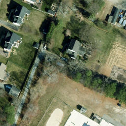 Sand Volleyball Court, Glen Allen, VA — aerial view