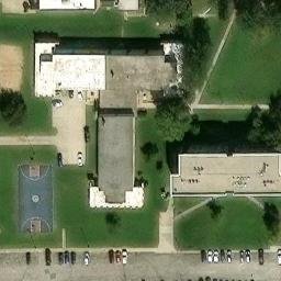 Sand Volleyball Court, Wichita, KS — aerial view