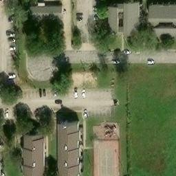 Buttonwood Tree Volleyball Court — aerial view