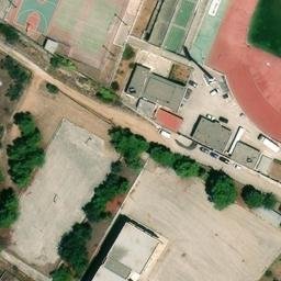 Volleyball Court — aerial view