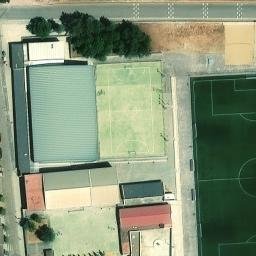 Sand Volleyball Court — aerial view