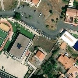Sand Volleyball Court — aerial view