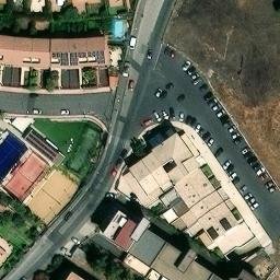 Sand Volleyball Court — aerial view