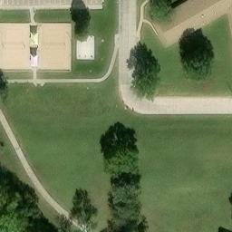 Volleyball Court, Haysville, KS — aerial view