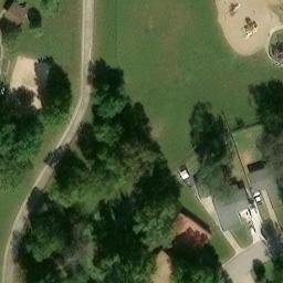 Sand Volleyball Court, Derby, KS — aerial view