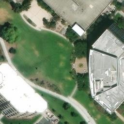 Sand Volleyball Court, Redwood Shores, CA — aerial view
