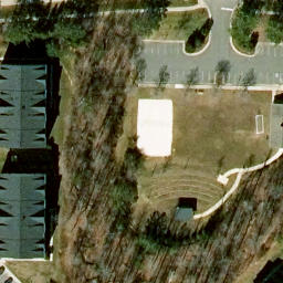 Sand Volleyball Court, Midlothian, VA — aerial view