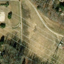 Sand Volleyball Court, Midlothian, VA — aerial view