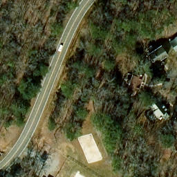 Sand Volleyball Court, Brandermill, VA — aerial view