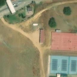 Volleyball Court near La Rinconada — aerial view